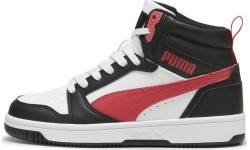 Puma Rebound V6 Mid Jr jauniešu apavi, balts/melns/sarkans 393831 16