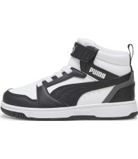 Puma Avalynė Vaikams Rebound V6 Mid Jr White Black 393832 01