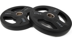 Pivot Fitness olimpisko gumijas svaru disku komplekts 15 kg