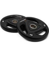 Hastings Pro gumijas olimpisko trīs gripu plākšņu komplekts 10 kg
