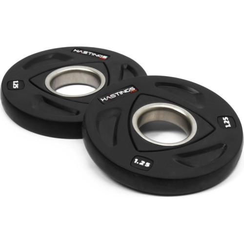 Hastings Pro Rubber Olympic Tri-Grip svaru disku komplekts 1,25 kg