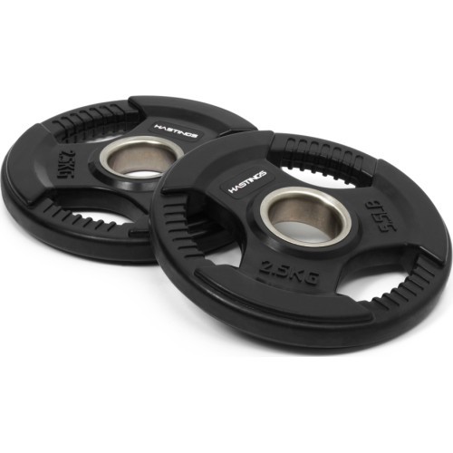 Hastings gumijas Tri-Grip olimpisko svaru disku komplekts 2,5 kg