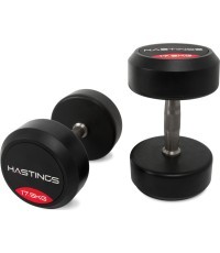 Hastings 17,5 kg profesionālo hanteļu komplekts