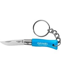 Opinel Colorama 02 Inox atslēgu piekariņa nazis, zils