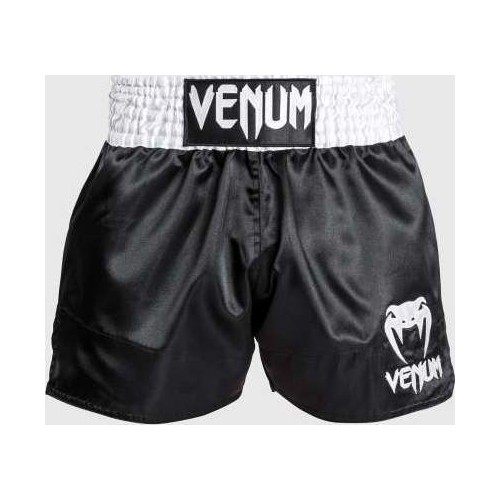 Venum Classic - Muay Thai Short Melns/balts/balts