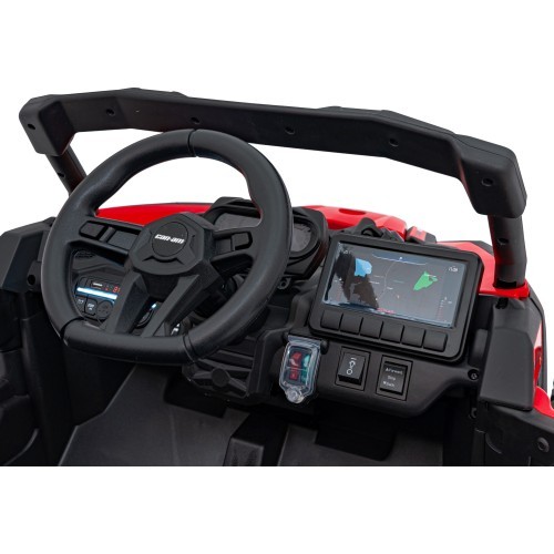 Elektromobilis kvadricikls ATV CAN-AM Maverick, sarkans