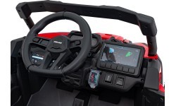 Elektromobilis kvadricikls ATV CAN-AM Maverick, sarkans