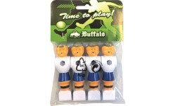 Galda futbola figūriņas Buffalo, 16mm, zili/balti, 4 gab.