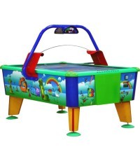 Commercial Airhockey GameLand, 163x107 cm, blue-green-red, for commercial use, Without Coin Validator
