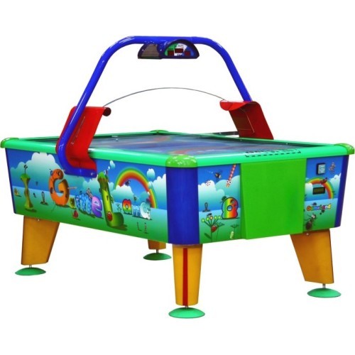 Commercial Airhockey GameLand, 163x107 cm, blue-green-red, for commercial use, Without Coin Validator