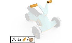 BERG GO Twirl Turquoise - Handgrip (2x)