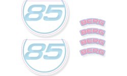 BERG GO² Retro Pink - Sticker set