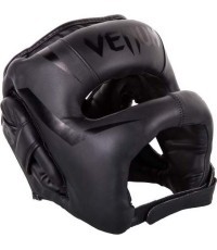 Venum Elite Iron boksa ķivere - melna/ melna