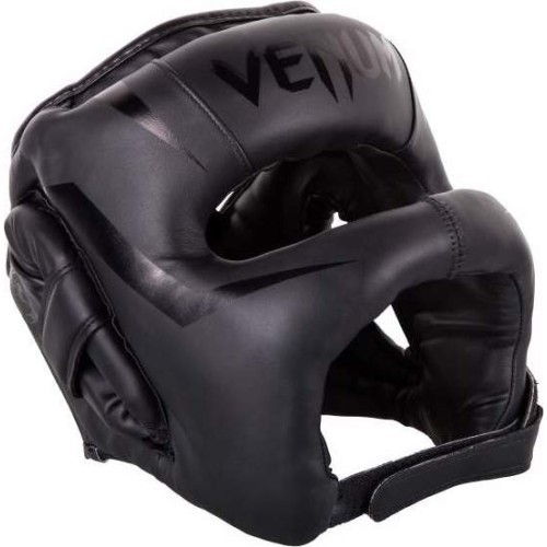 Venum Elite Iron boksa ķivere - melna/ melna