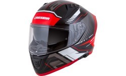 Motorcycle Helmet Cassida Aero Drome Black Pearl/Red/White/Gray