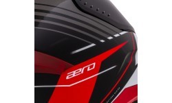 Motociklista ķivere Cassida Aero Drome Black Pearl/Red/White/Gray