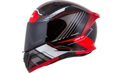 Мотошлем Cassida Aero Drome Black Pearl/Red/White/Gray