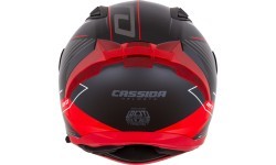 Motorcycle Helmet Cassida Aero Drome Black Pearl/Red/White/Gray