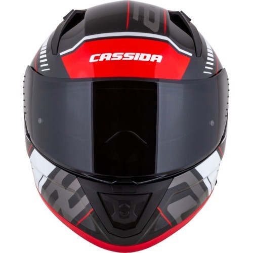 Motociklista ķivere Cassida Aero Drome Black Pearl/Red/White/Gray