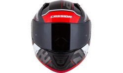 Motociklista ķivere Cassida Aero Drome Black Pearl/Red/White/Gray