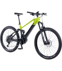 Pilnas balstiekārtas kalnu elektrovelosipēds Levit Svarog BF Overstep 630 29"/27.5" - 2024 - Lime black pearl