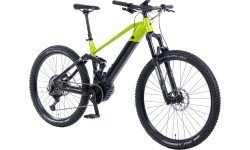 Pilnas balstiekārtas kalnu elektrovelosipēds Levit Svarog BF Overstep 630 29"/27.5" - 2024 - Lime black pearl