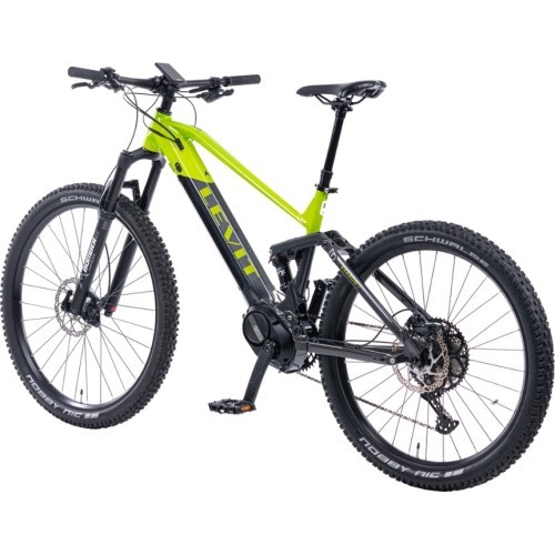 Полноподвесной горный велосипед Levit Svarog BF Overstep 630 29"/27.5" - 2024 - Lime black pearl