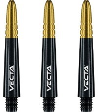 Šautriņu Shafts Winmau Vecta Short - Black-Gold