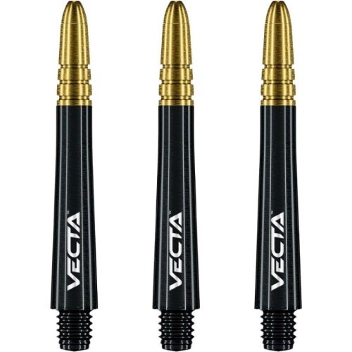 Шафты для дартса Winmau Vecta Medium - Black-Gold