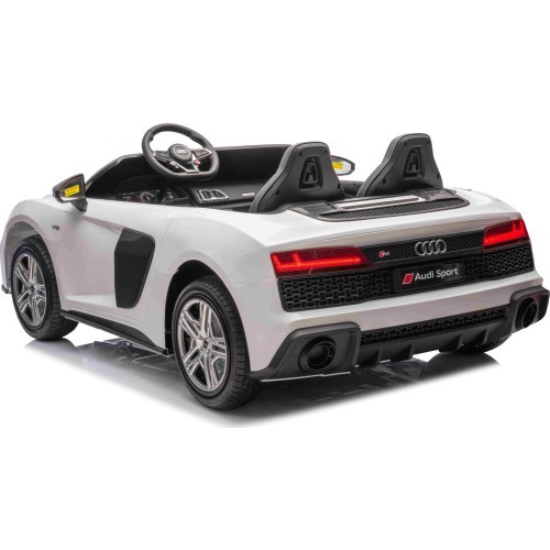 Электромобиль Audi Spyder R8 LIFT, двухместный, белый