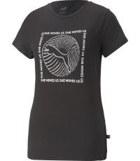 Женская блузка Puma Graphics She Move, чёрная 674451 01