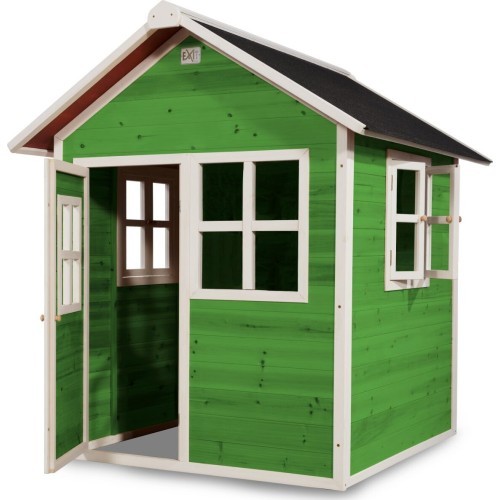 Деревянный игровой домик EXIT Loft 100 - зеленый