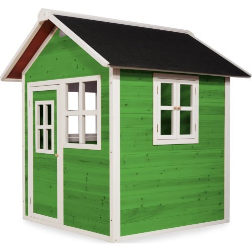 Деревянный игровой домик EXIT Loft 100 - зеленый