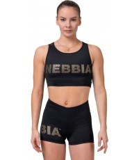 Sieviešu blūze Nebbia Gold Mesh 830 - Black