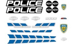 Buzzy uzlīmju komplekts Police