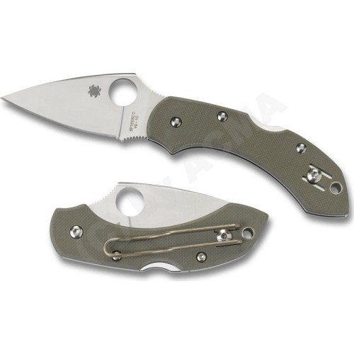 Saliekamais nazis Spyderco C28GPFG Dragonfly, zaļš