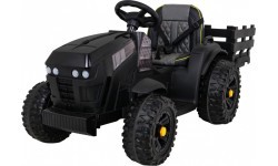 Traktors Titanium ar piekabi, melns