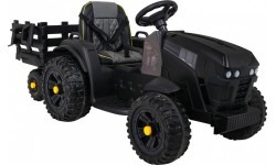 Traktors Titanium ar piekabi, melns