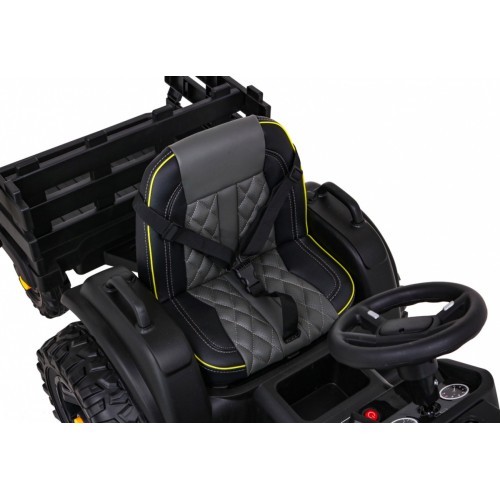 Traktors Titanium ar piekabi, melns