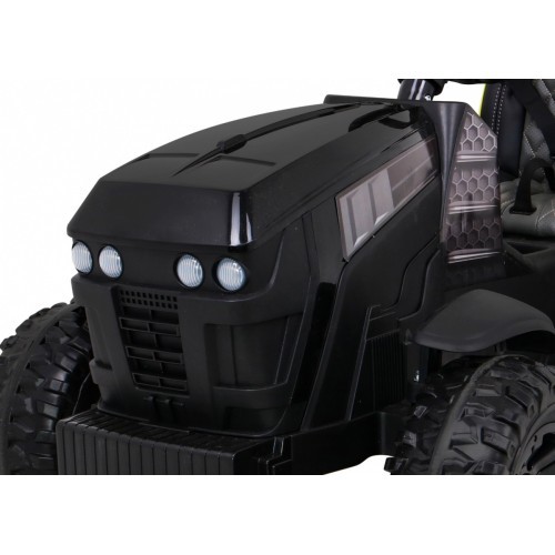 Traktors Titanium ar piekabi, melns