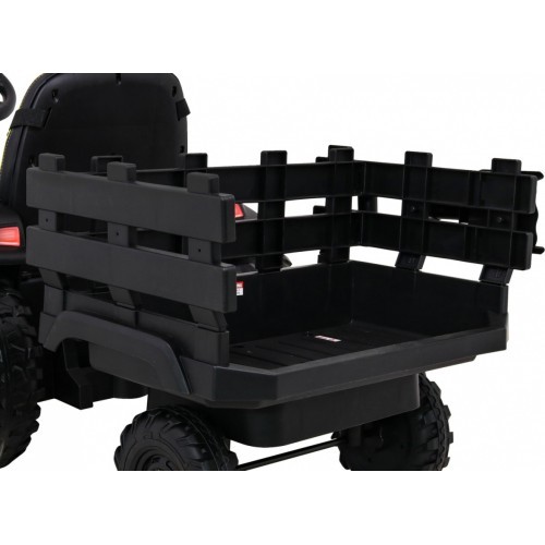 Traktors Titanium ar piekabi, melns