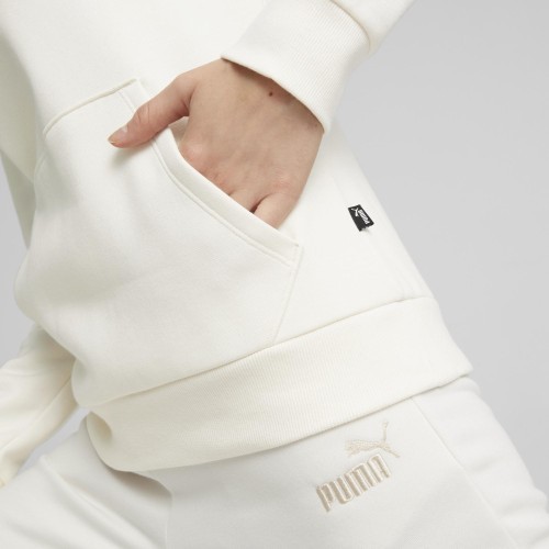 Puma Ess+ Embroidery sieviešu džemperis ar kapuci, balts 670004 99
