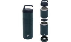 Pārtikas termoss Origin Outdoors Soft-Touch, 0,4 l + 0,28 l, zils