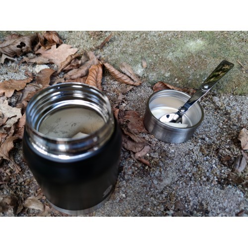 Pārtikas termoss Origin Outdoors Deluxe, 0,46 l, melns
