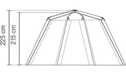 Telts Coleman Octagon BlackOut, 8 personām