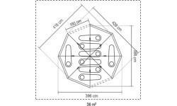 Палатка Coleman Octagon BlackOut, 8 человек