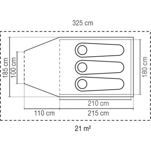 Tent Coleman Darwin Plus, 3 persons