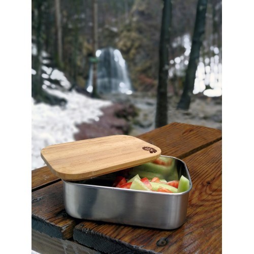 Ланчбокс Origin Outdoors Bamboo, 0,8 л, нержавеющая сталь