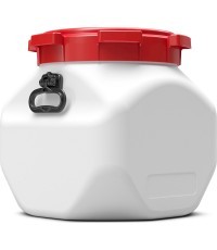 BasicNature Wide mouth barrel, square