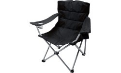 Salokāms krēsls BasicNature Travelchair Holiday, melns